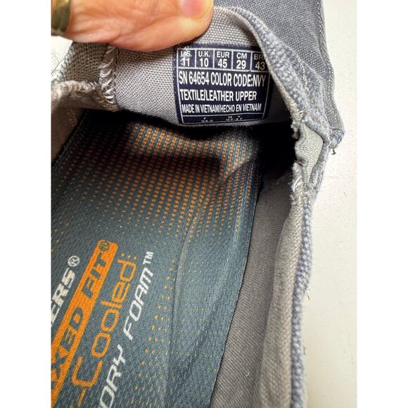 Skechers Relaxed Fit Memory Foam Men’s Blue Slip On Loafer Sz 11 Relaxed Fit - Picture 5 of 8